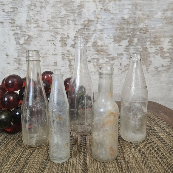 Vintage Glass Jars Found Object Nevada Mining VTG Decor #B17 Heinz Anchor - Picture 2 of 15